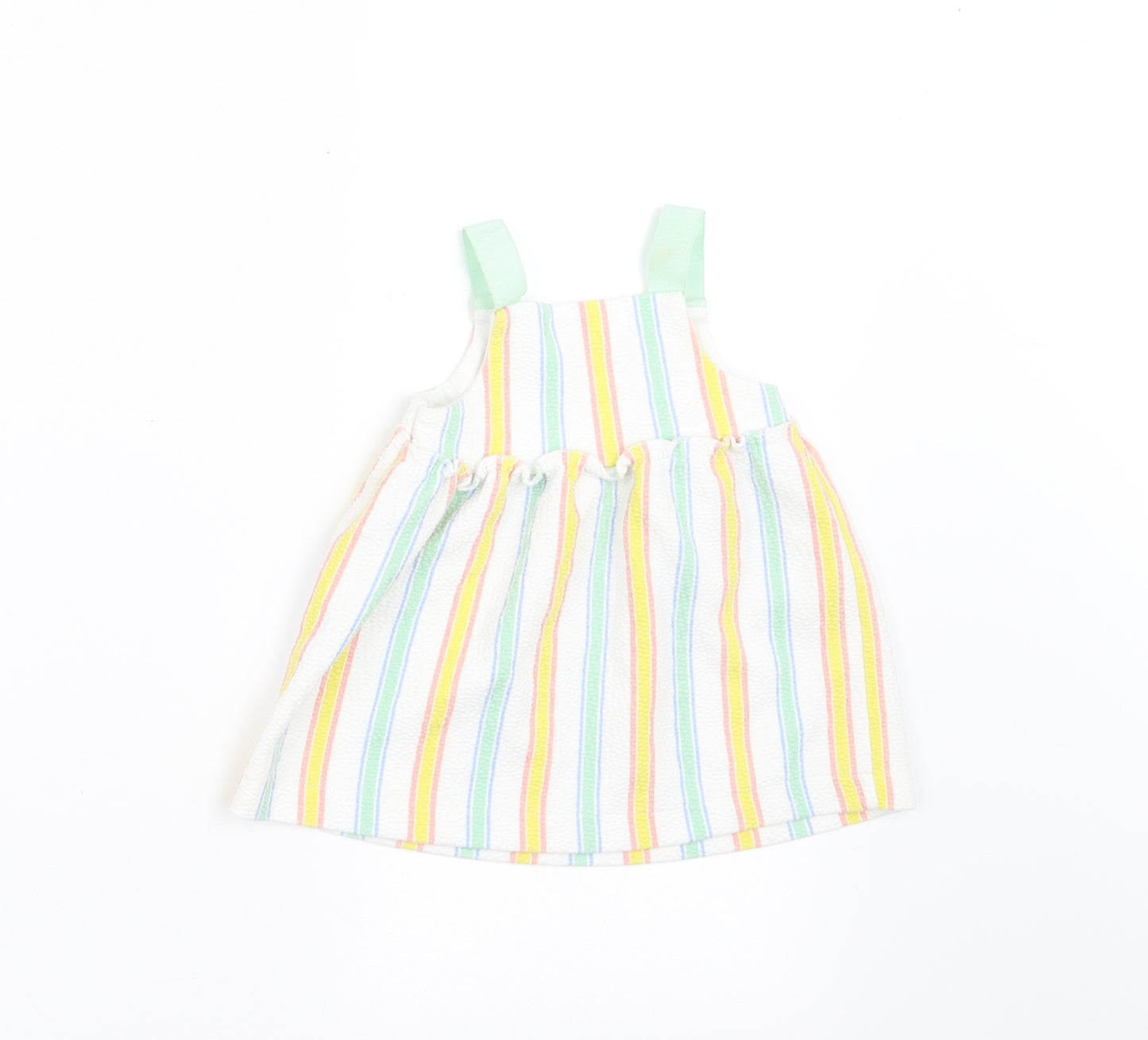 Zara Girls White Striped  A-Line  Size 3-6 Months