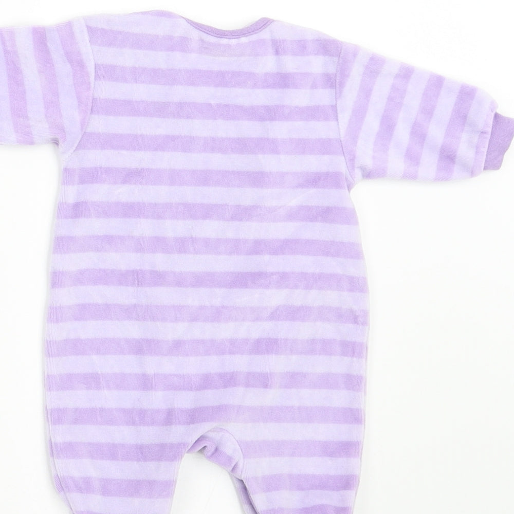 Disney Baby Purple Spotted Velour Babygrow One-Piece Size Newborn  - Eeyore disney