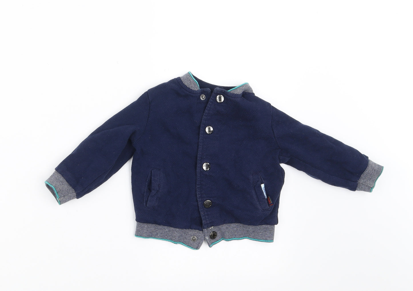 Ted Baker Boys Blue Geometric  Jacket  Size 12-18 Months  - Reversible
