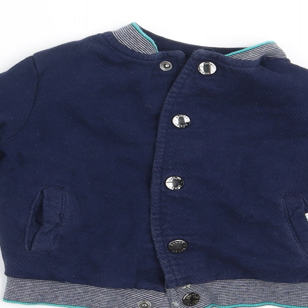 Ted Baker Boys Blue Geometric  Jacket  Size 12-18 Months  - Reversible