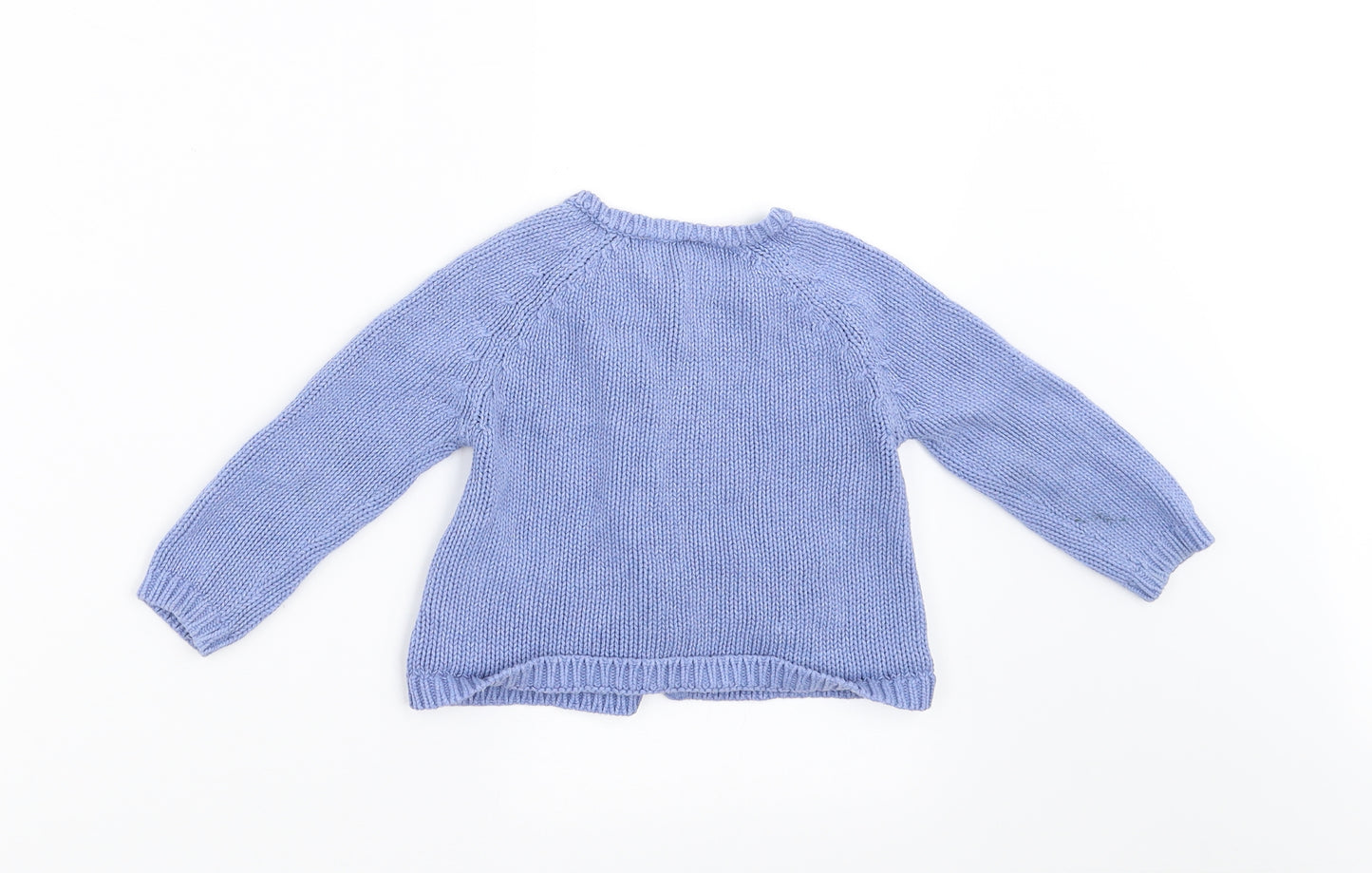 John Lewis Girls Blue   Cardigan Jumper Size 9-12 Months