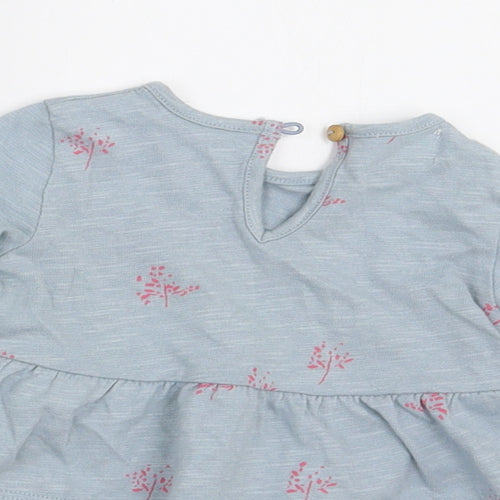 Zara Girls Blue Floral  A-Line  Size 0-3 Months