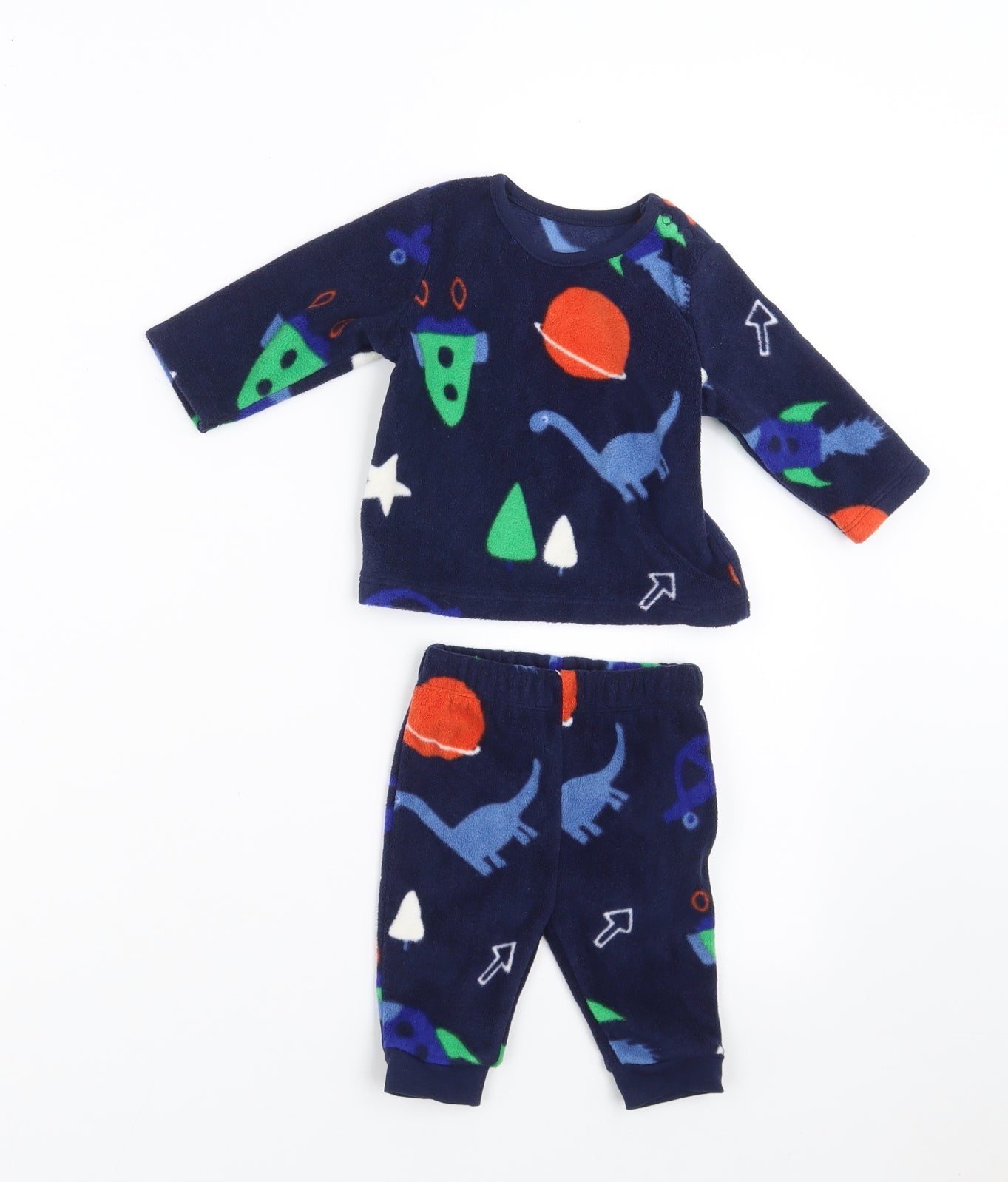George Boys Blue Geometric   Pyjama Set Size 0-3 Months  - Pyjama Set