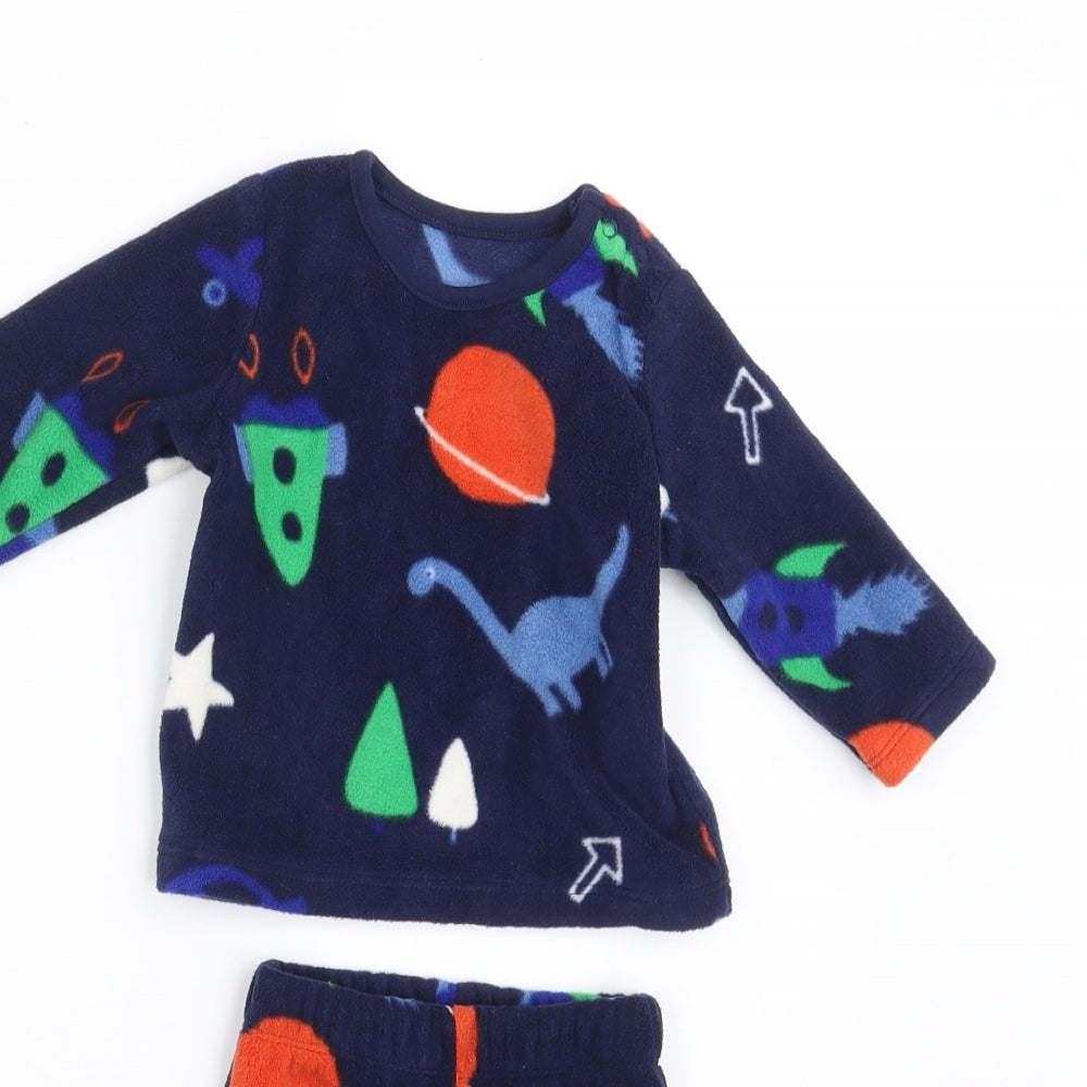 George Boys Blue Geometric   Pyjama Set Size 0-3 Months  - Pyjama Set