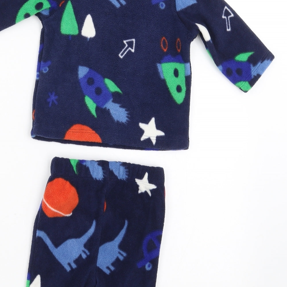 George Boys Blue Geometric   Pyjama Set Size 0-3 Months  - Pyjama Set