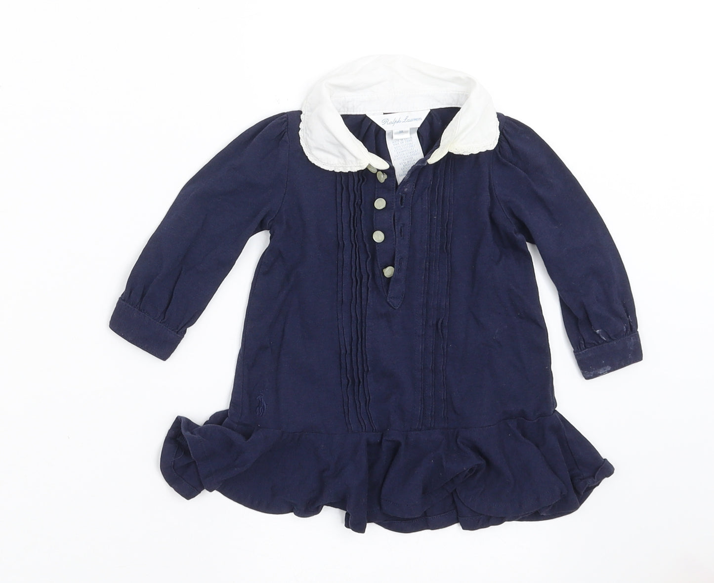 Ralph Lauren Girls Blue   A-Line  Size 0-3 Months