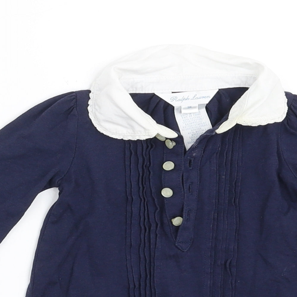 Ralph Lauren Girls Blue   A-Line  Size 0-3 Months