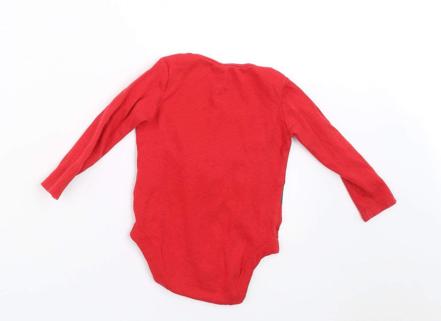 TU Baby Red   Basic T-Shirt Size 12-18 Months  - santa's little helper