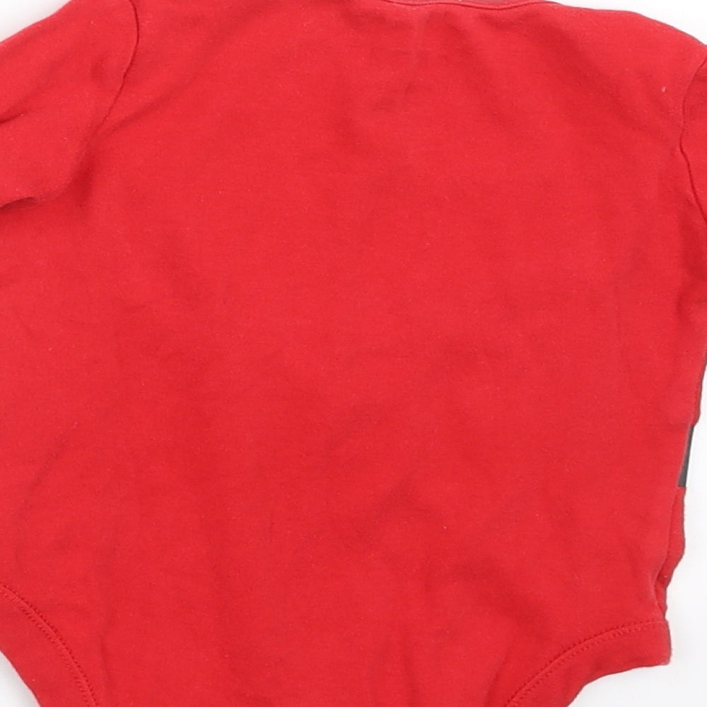 TU Baby Red   Basic T-Shirt Size 12-18 Months  - santa's little helper