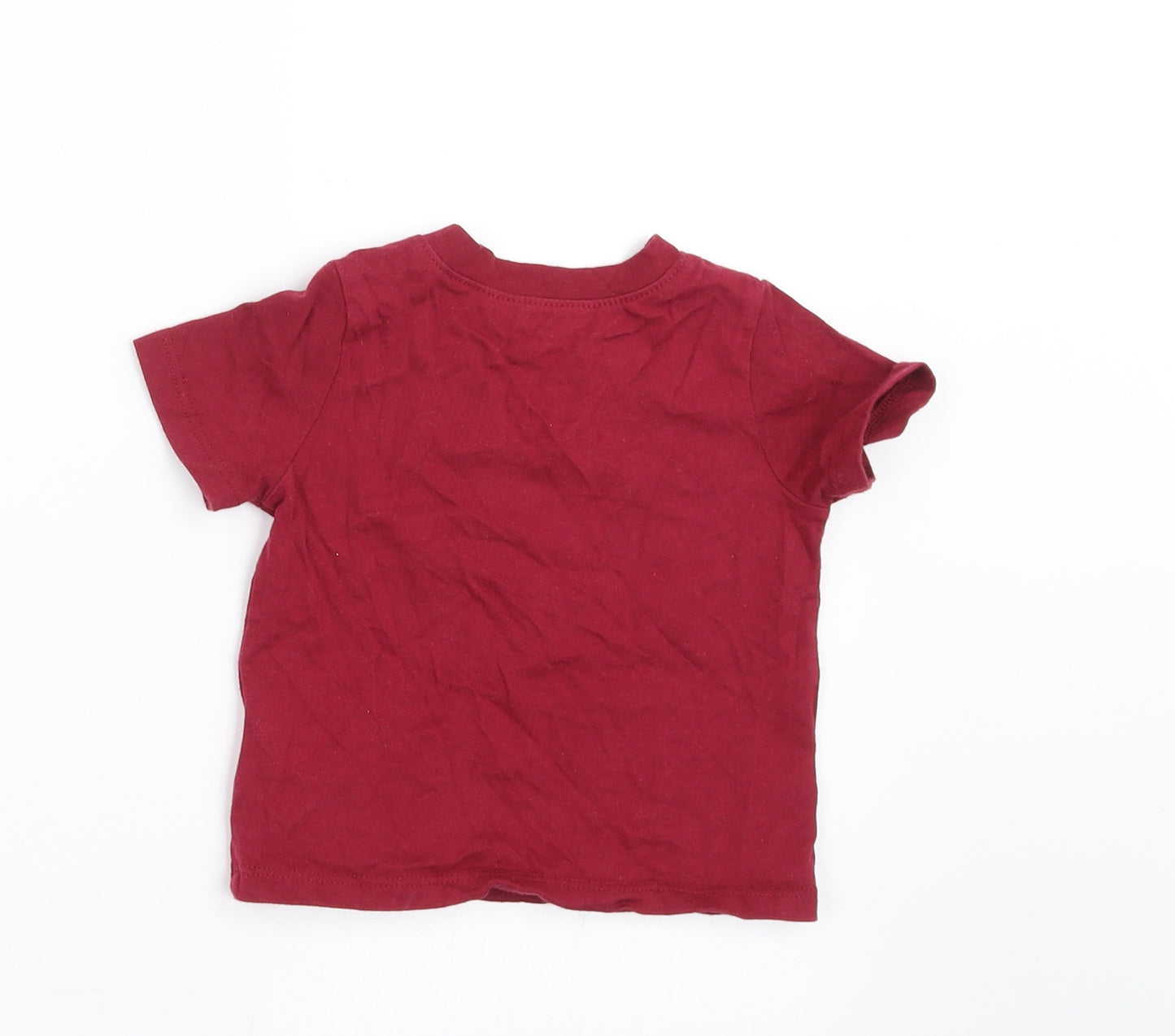 Firetrap Boys Red   Basic T-Shirt Size 6-9 Months