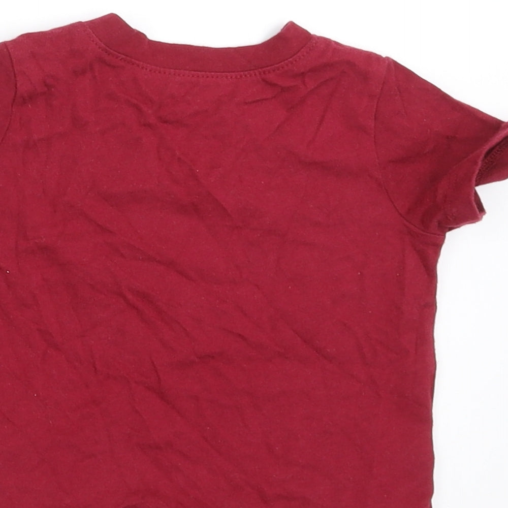 Firetrap Boys Red   Basic T-Shirt Size 6-9 Months