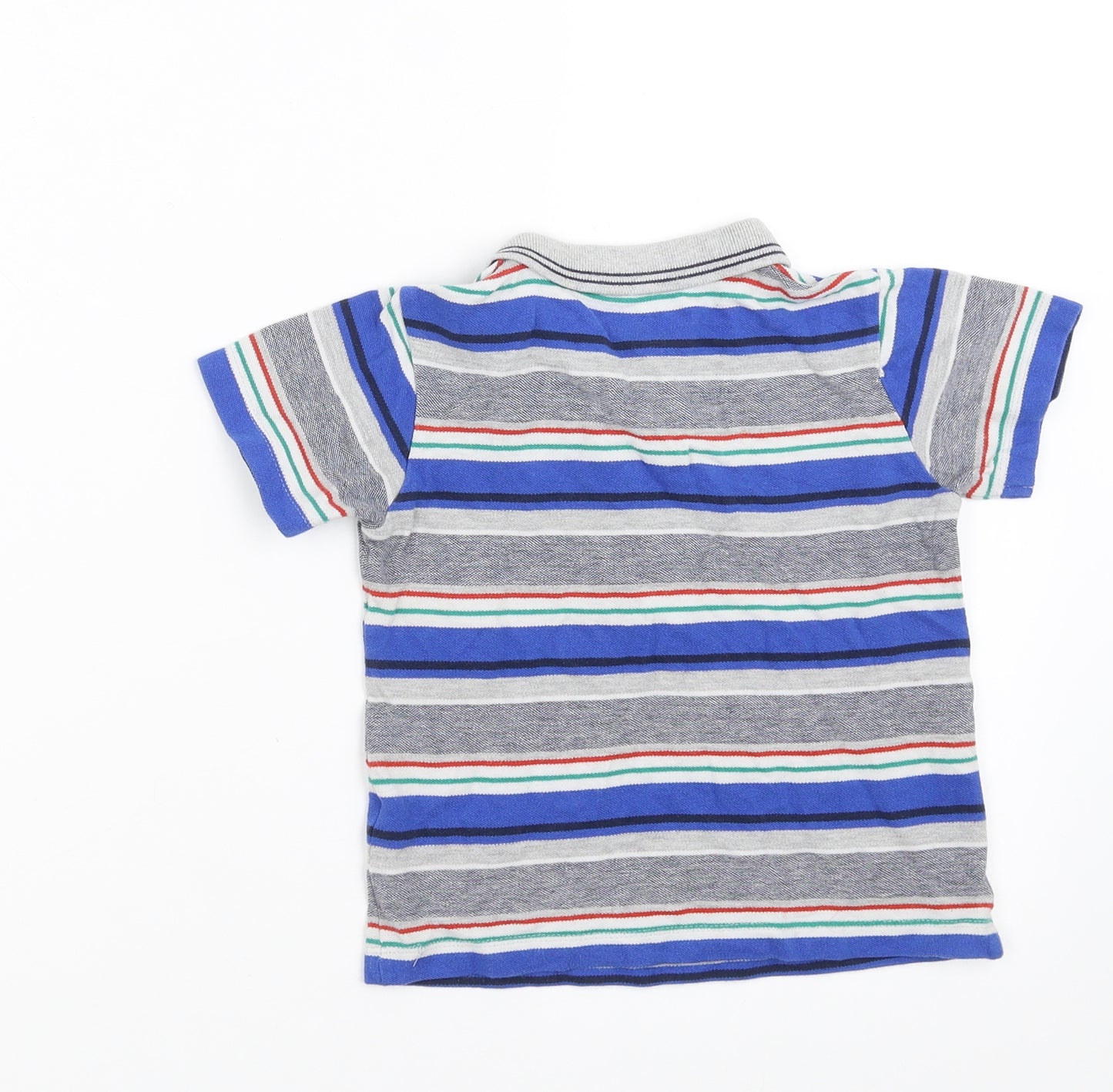 Matalan Boys Grey Spotted  Basic Polo Size 3-4 Years