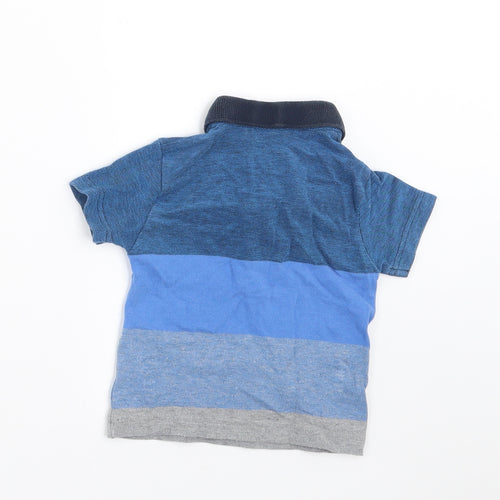 NEXT Boys Blue Spotted  Basic Polo Size 6-9 Months