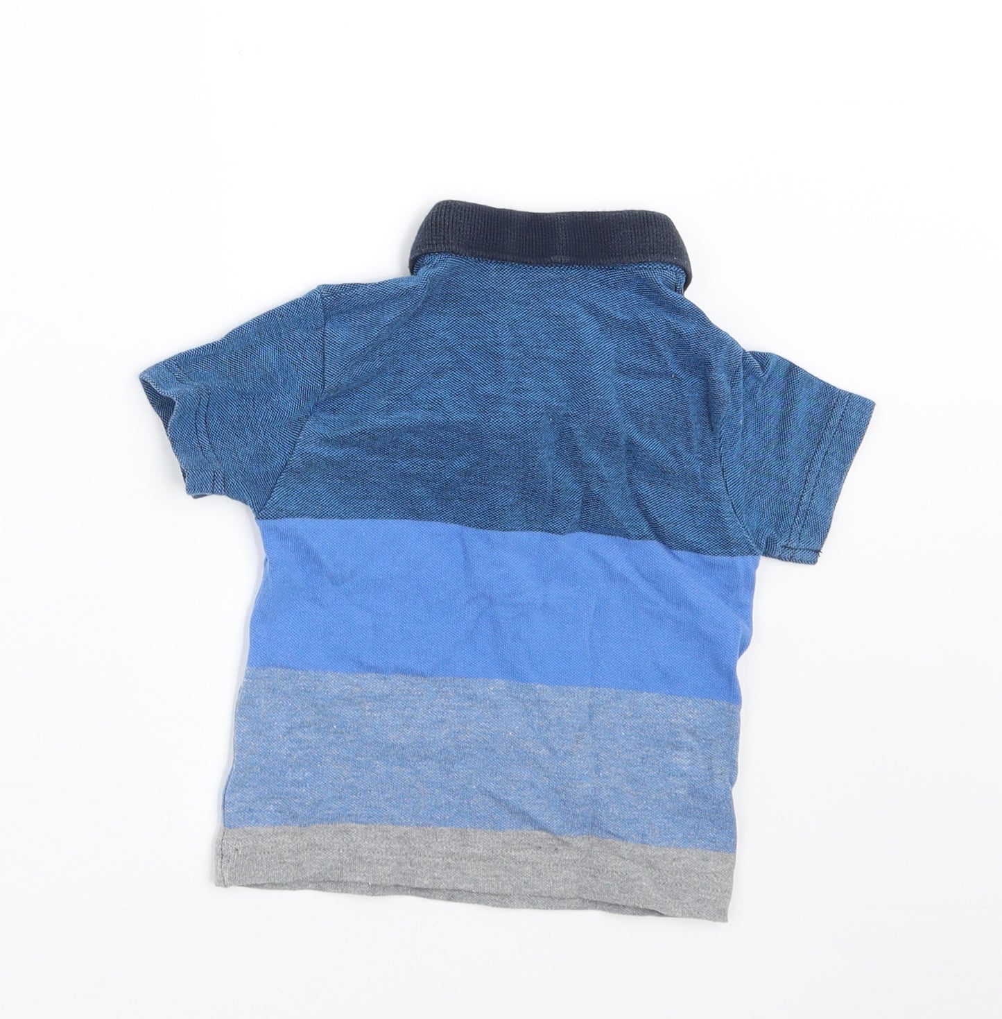 NEXT Boys Blue Spotted  Basic Polo Size 6-9 Months