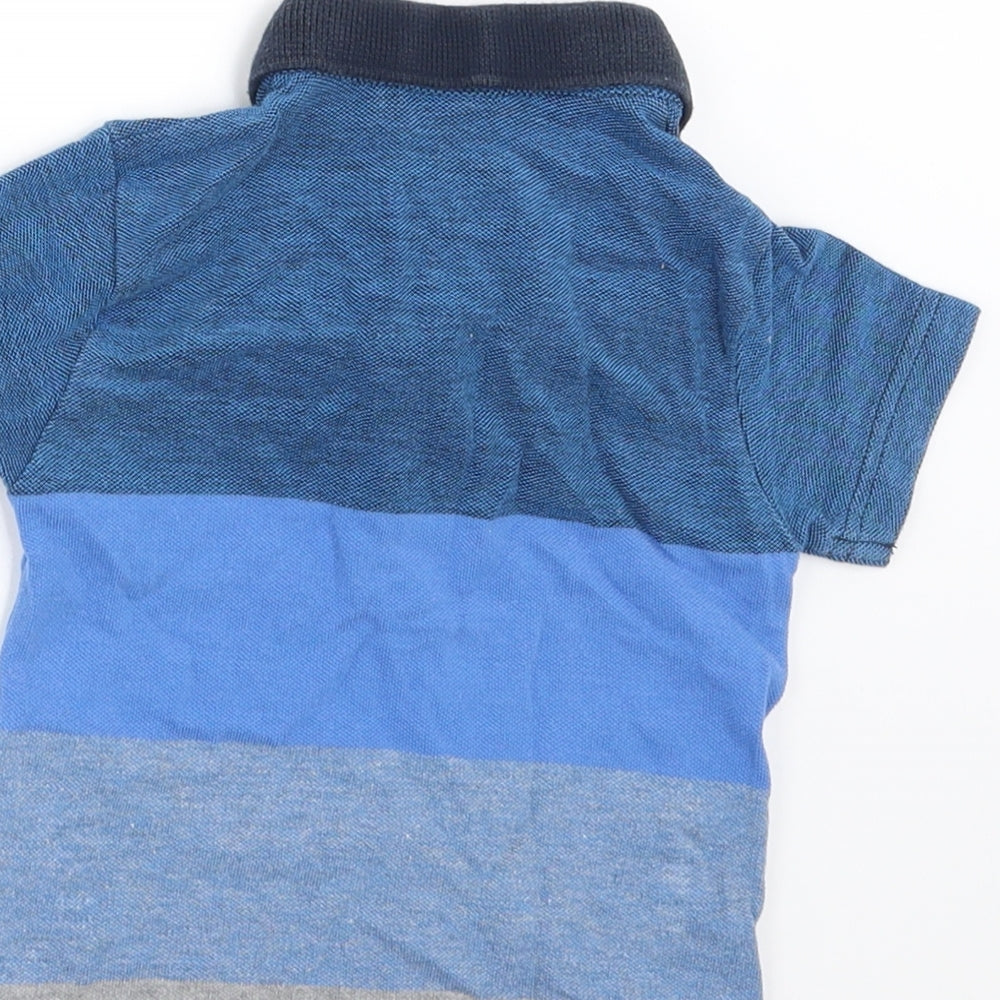 NEXT Boys Blue Spotted  Basic Polo Size 6-9 Months