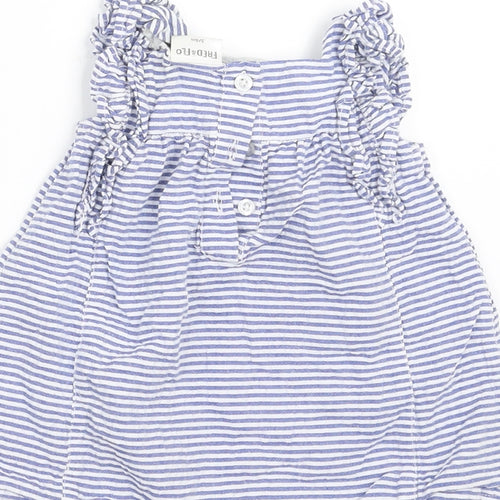F&F Girls Blue Striped  A-Line  Size 3-6 Months