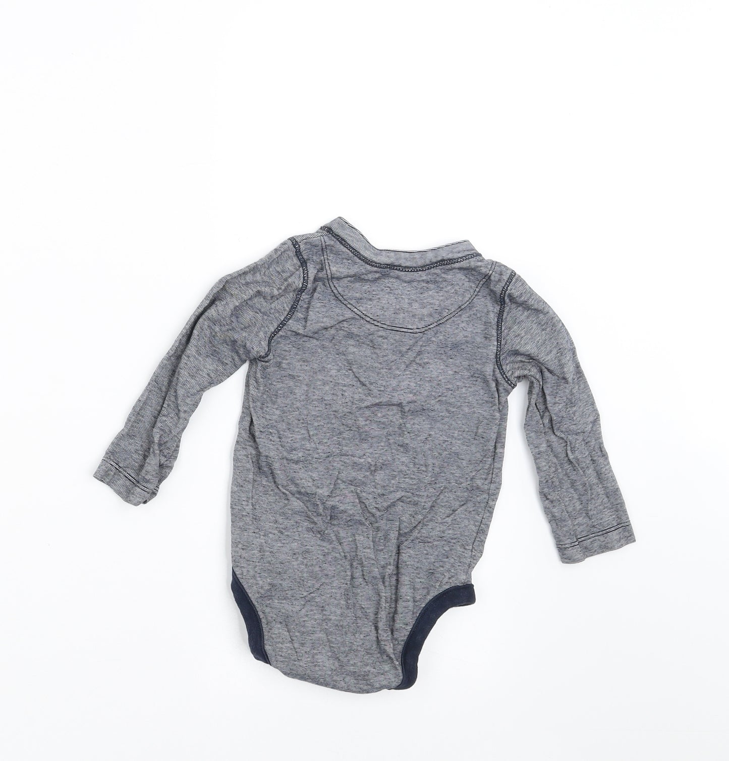 Gap Baby Blue Striped  Basic T-Shirt Size 12-18 Months
