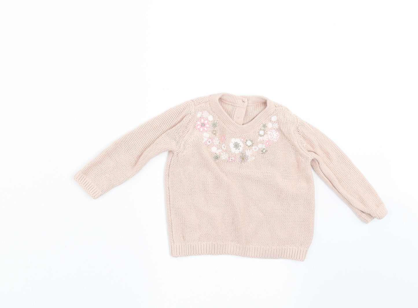 George Girls Beige    Jumper Size 0-3 Months