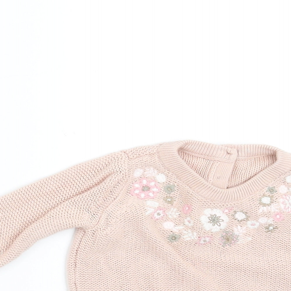 George Girls Beige    Jumper Size 0-3 Months
