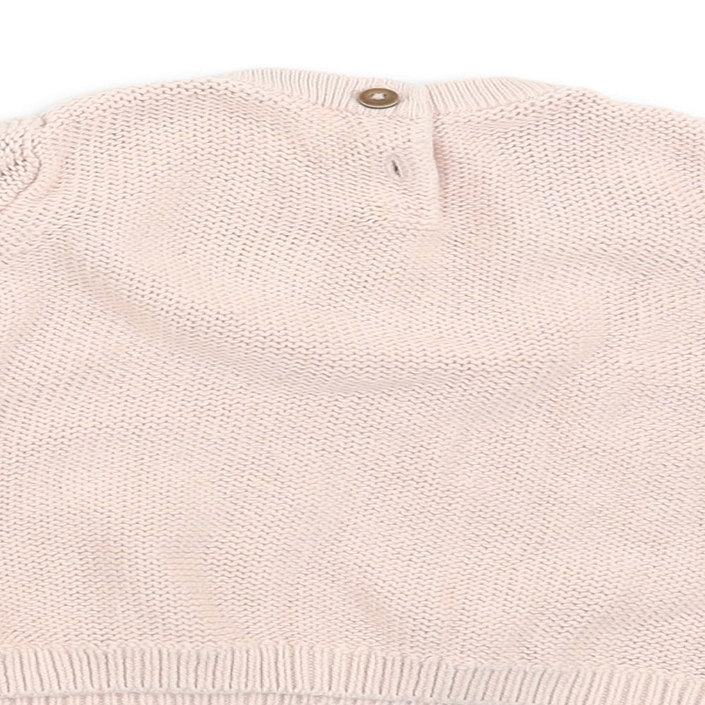 George Girls Beige    Jumper Size 0-3 Months