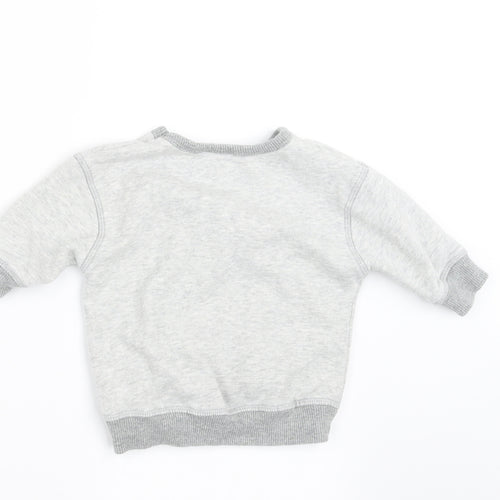NEXT Boys Grey   Pullover Jumper Size 3-6 Months  - christmas