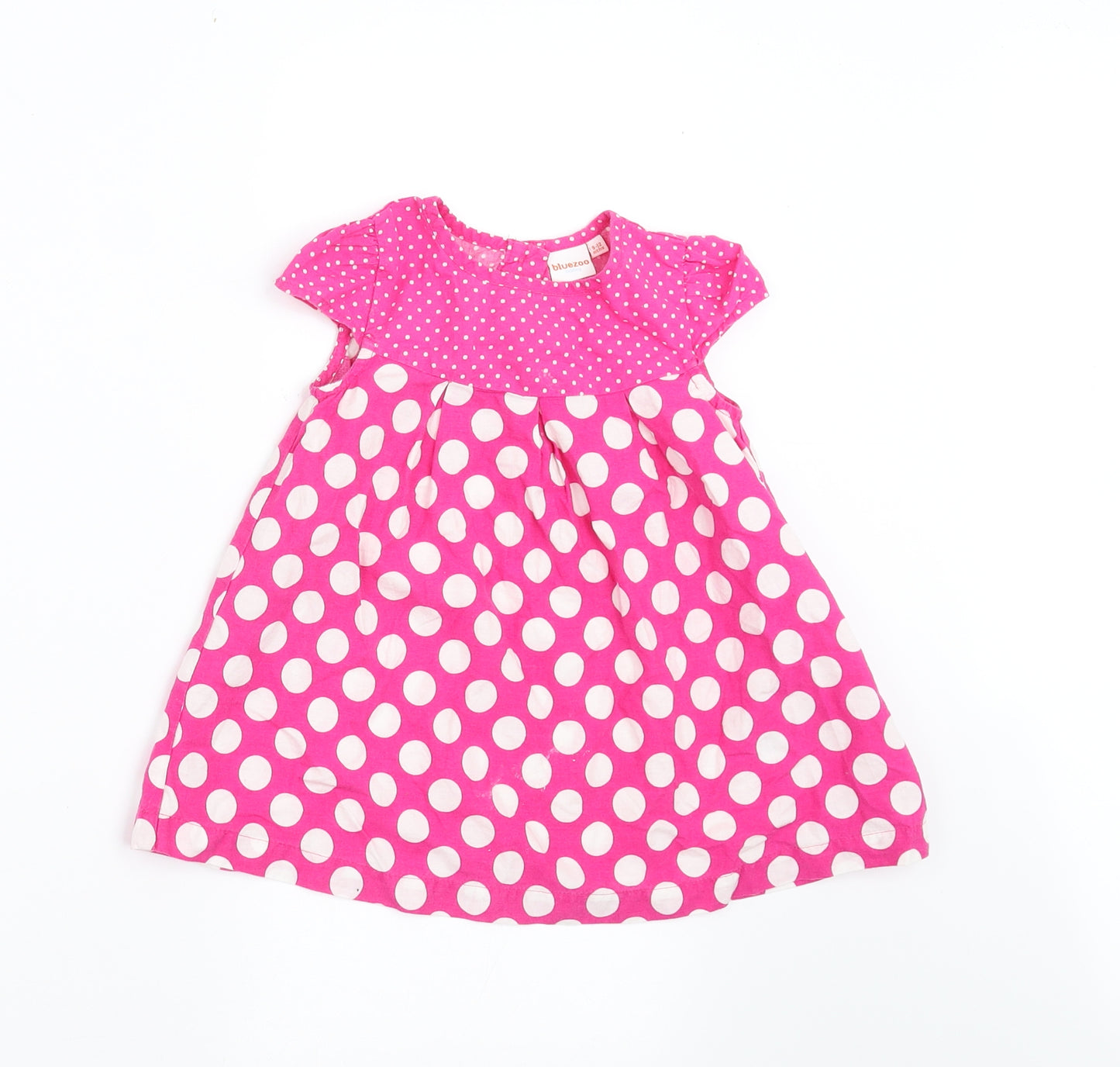 Blue Zoo Girls Pink Polka Dot  A-Line  Size 9-12 Months