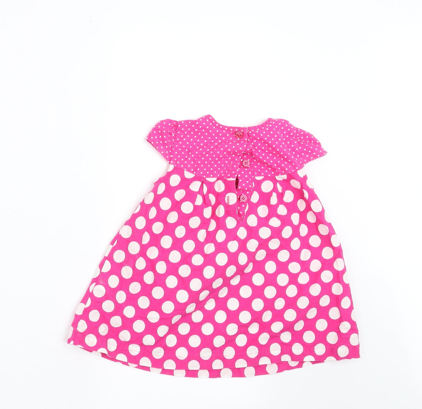 Blue Zoo Girls Pink Polka Dot  A-Line  Size 9-12 Months