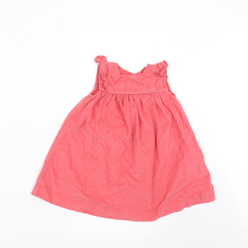 Marks and Spencer Girls Orange  Corduroy A-Line  Size 9-12 Months