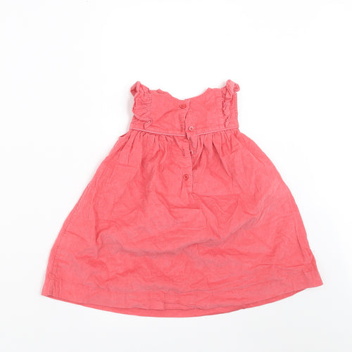 Marks and Spencer Girls Orange  Corduroy A-Line  Size 9-12 Months