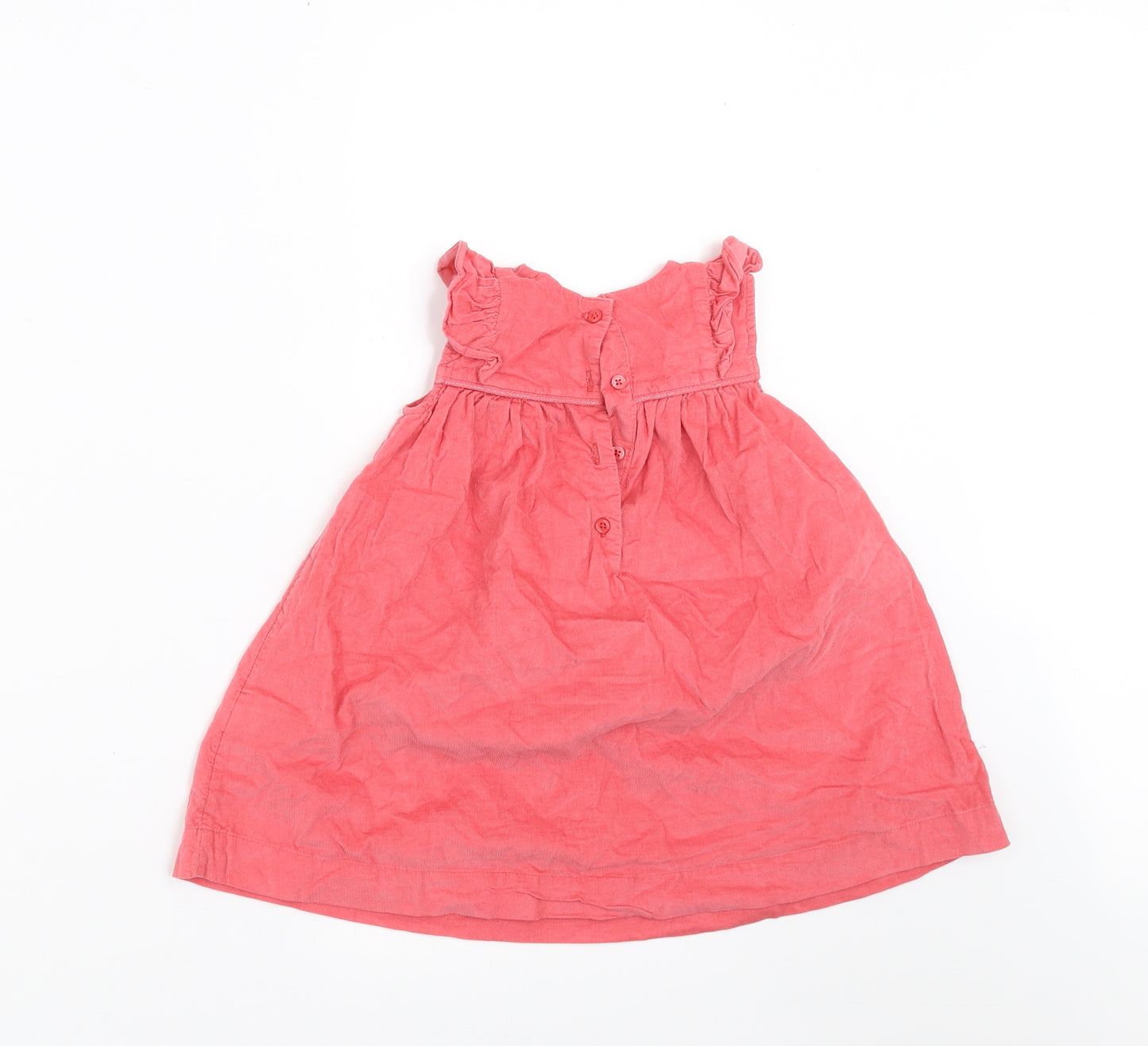 Marks and Spencer Girls Orange  Corduroy A-Line  Size 9-12 Months