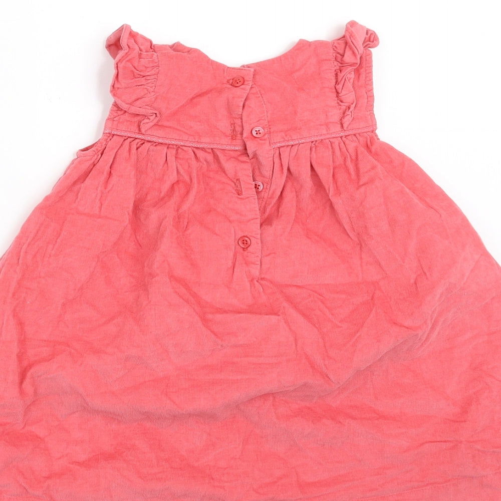 Marks and Spencer Girls Orange  Corduroy A-Line  Size 9-12 Months