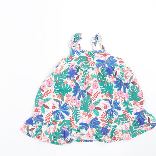 F&F Girls White Fair Isle  A-Line  Size 9-12 Months