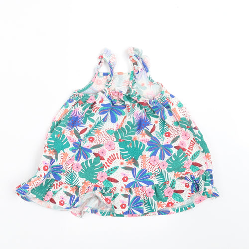 F&F Girls White Fair Isle  A-Line  Size 9-12 Months