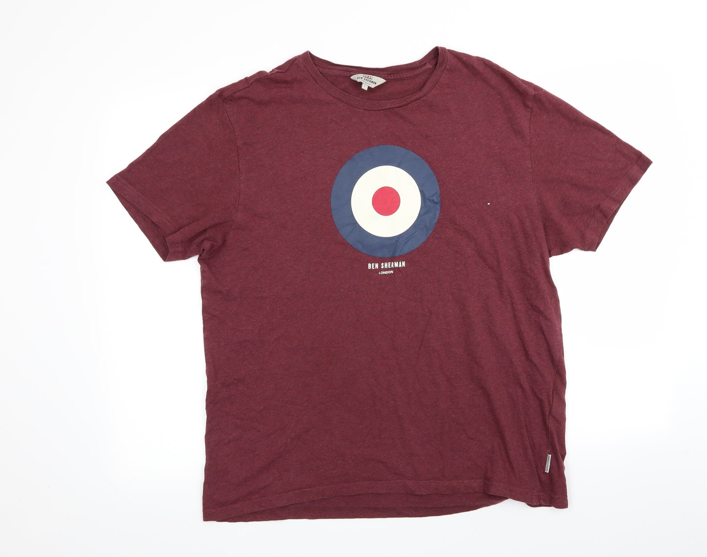 Ben Sherman Mens Red    T-Shirt Size M