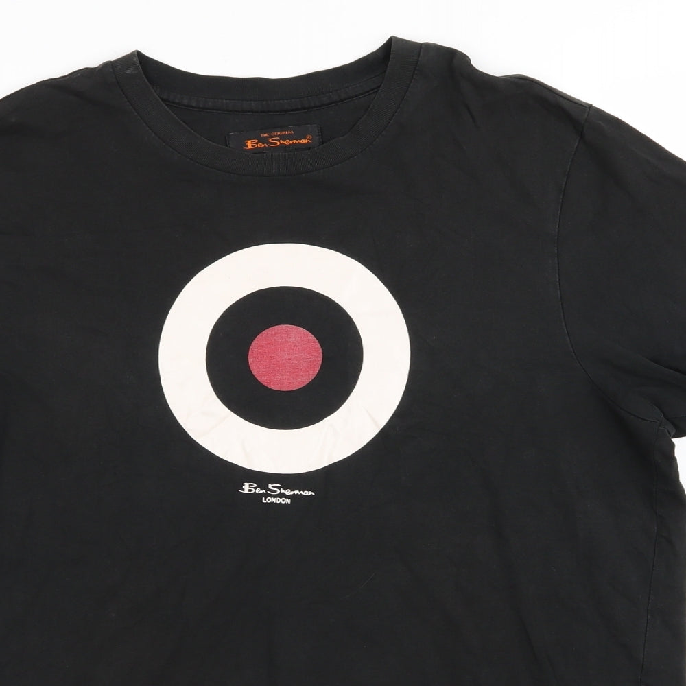 Ben Sherman Mens Black    T-Shirt Size L