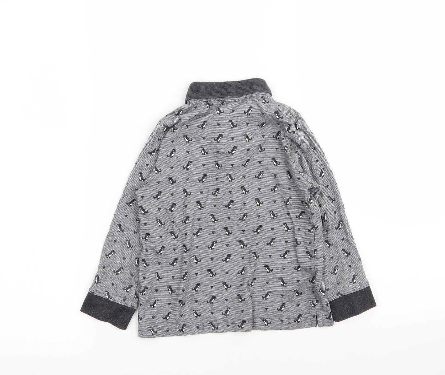 TU Boys Grey Animal Print  Basic Polo Size 2-3 Years