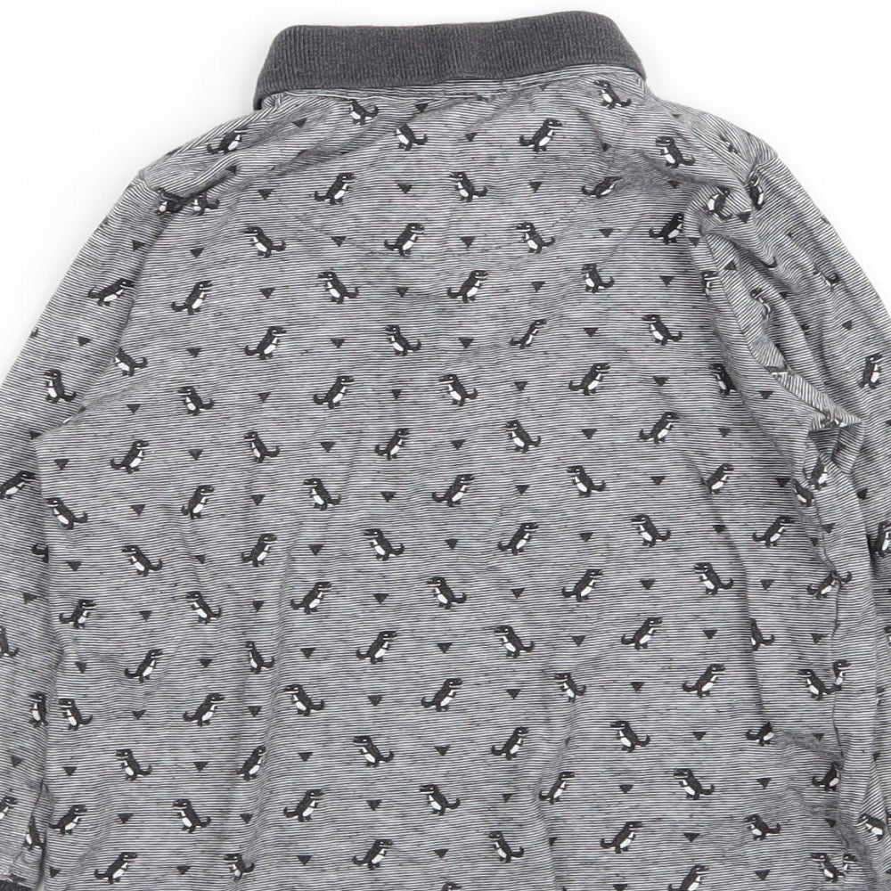 TU Boys Grey Animal Print  Basic Polo Size 2-3 Years