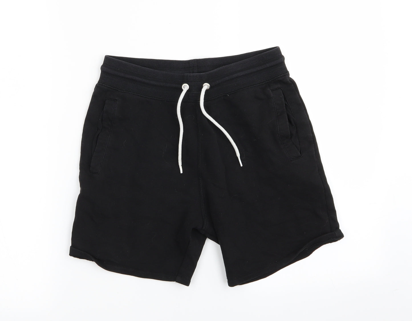 H&M Boys Black   Sweat Shorts Size 12-13 Years