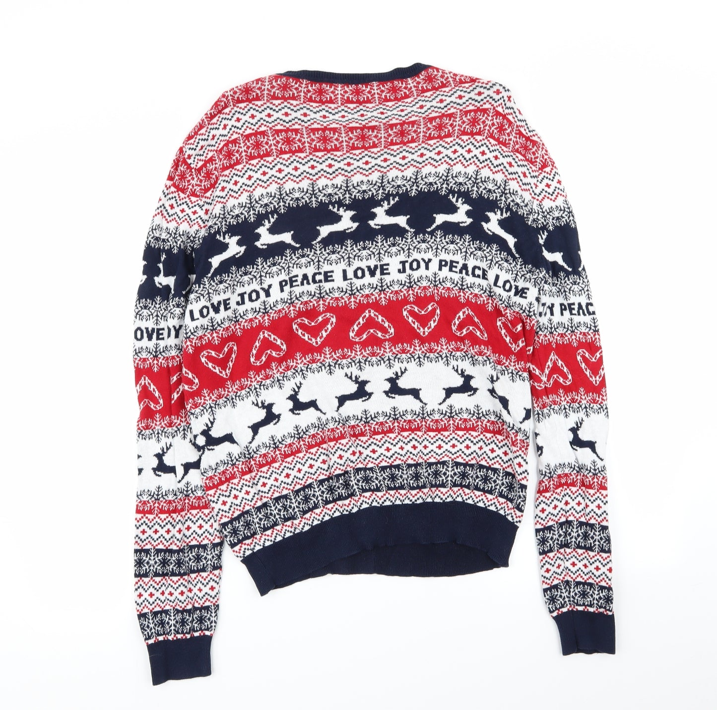 Peacocks Womens Multicoloured Geometric  Pullover Jumper Size 18  - christmas jumper