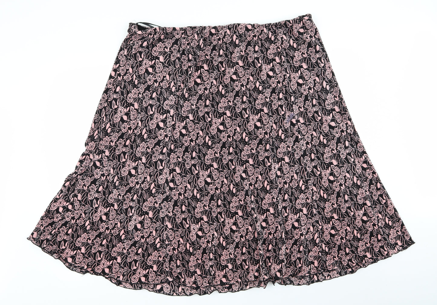 BM Womens Multicoloured Floral  Flare Skirt Size 22  - Stretch waistband