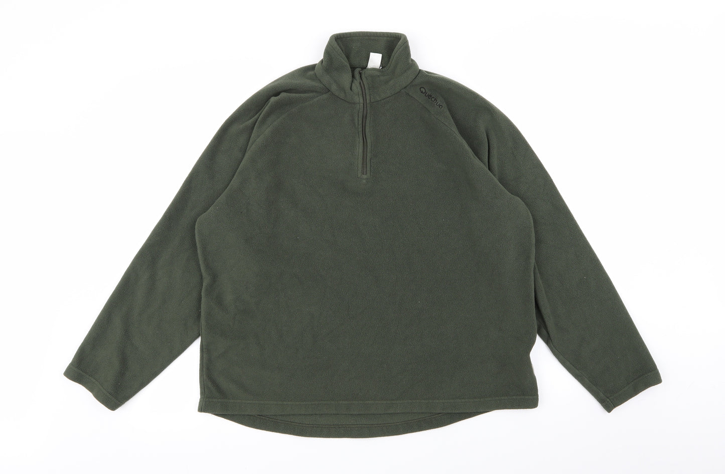 Quechua Mens Green   Pullover Jumper Size L  - fleece