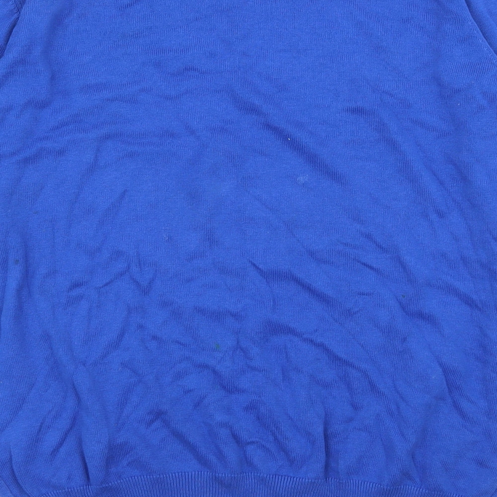 Asda George Boys Blue   Pullover Jumper Size 7-8 Years  - School Jumper