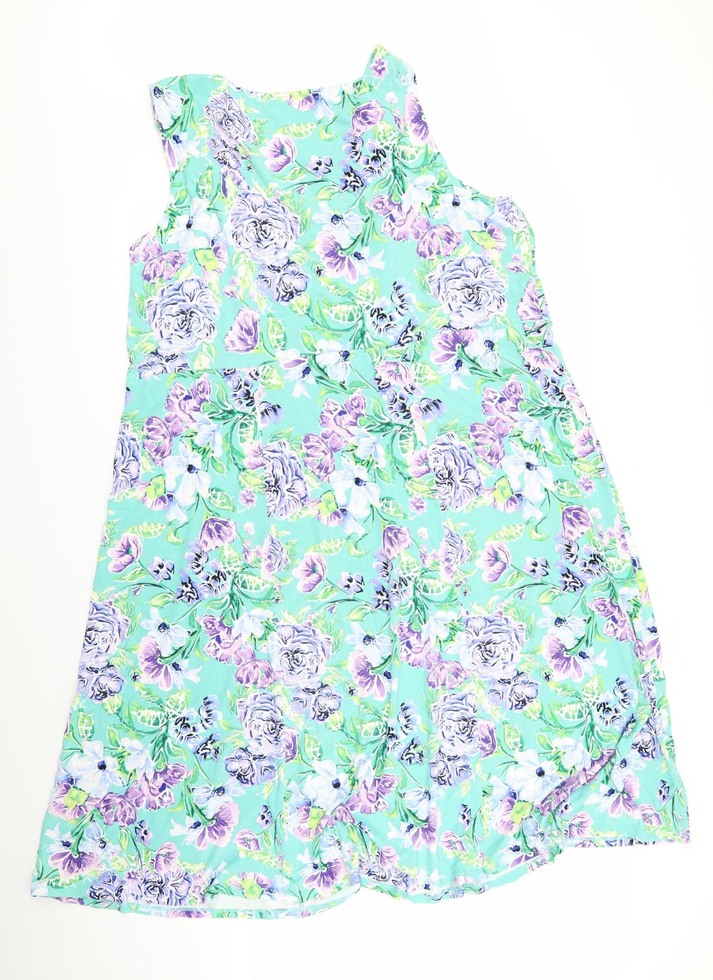 bm Collection Womens Multicoloured Floral  Fit & Flare  Size 24