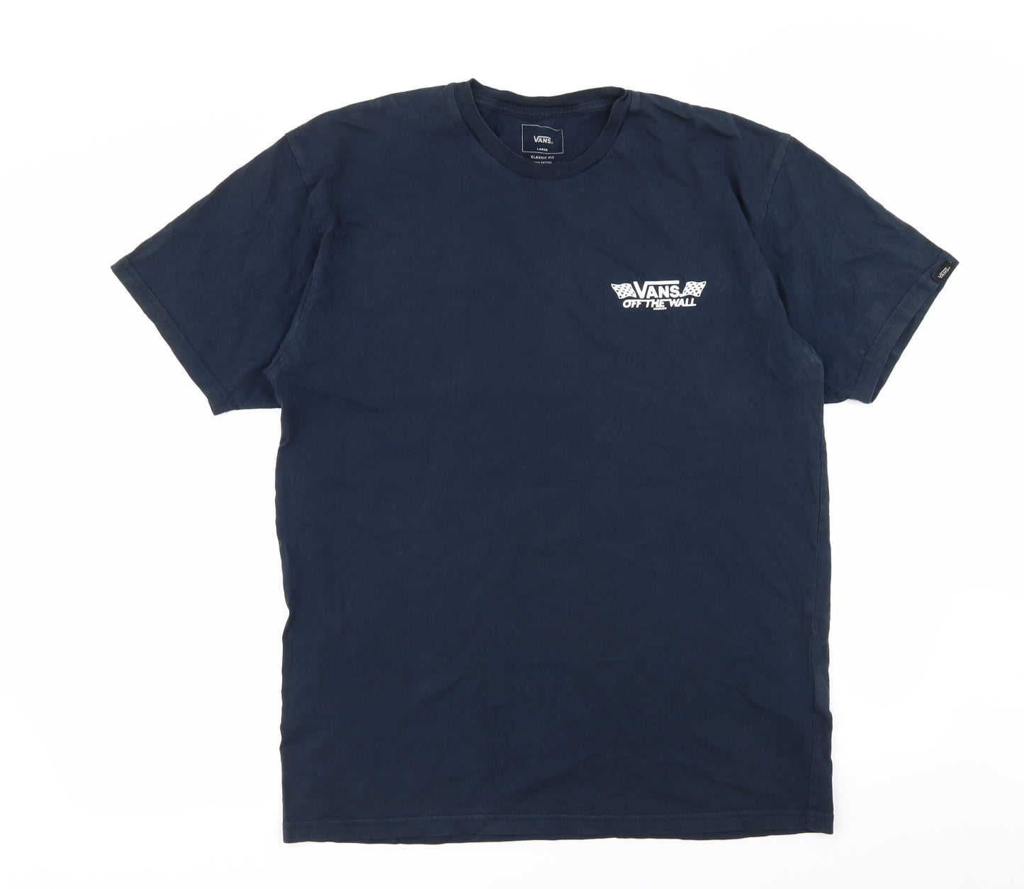 VANS Mens Blue    T-Shirt Size L