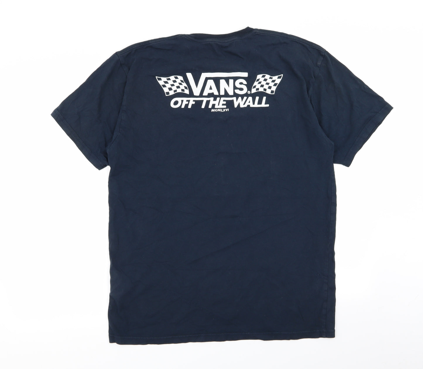 VANS Mens Blue    T-Shirt Size L