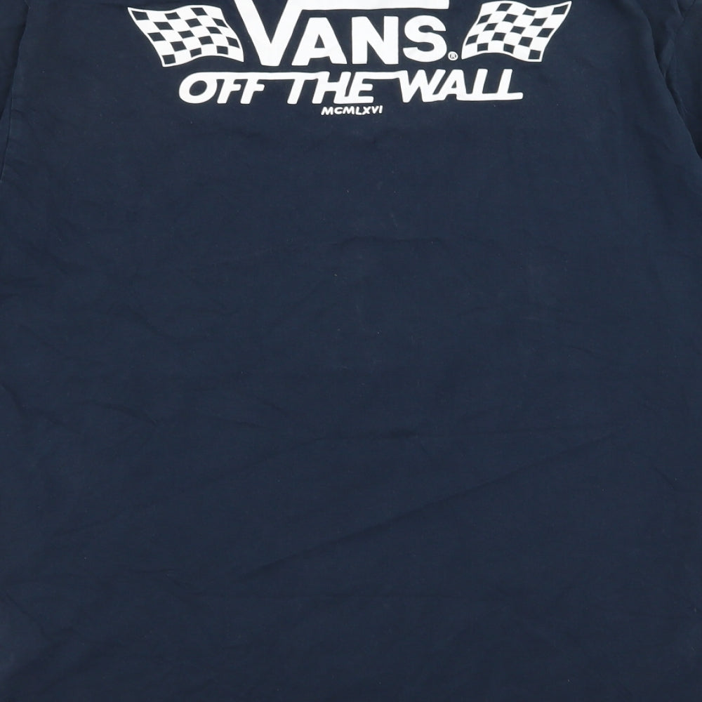 VANS Mens Blue    T-Shirt Size L