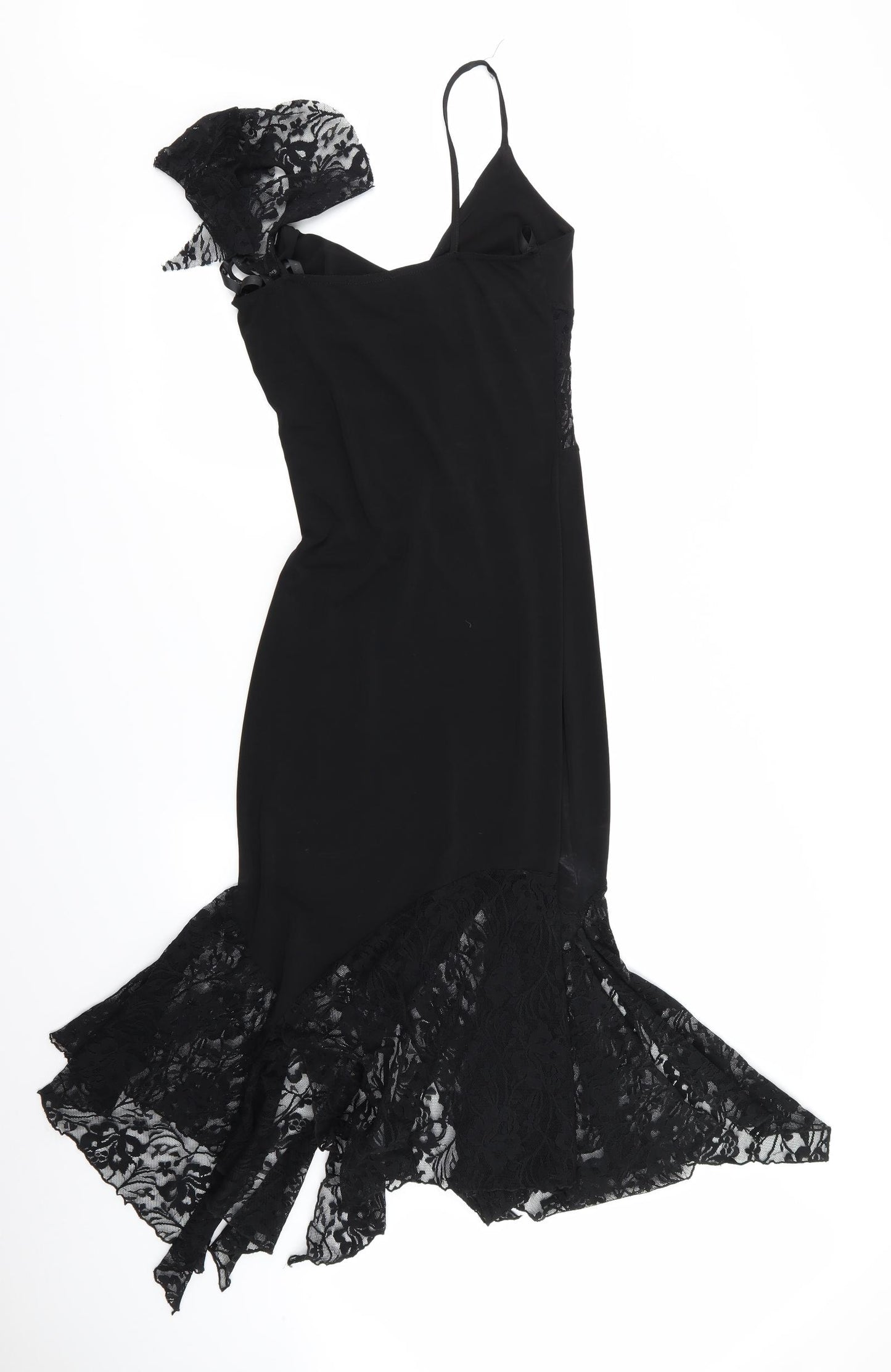 Lipsy Womens Black Floral  Fit & Flare  Size S