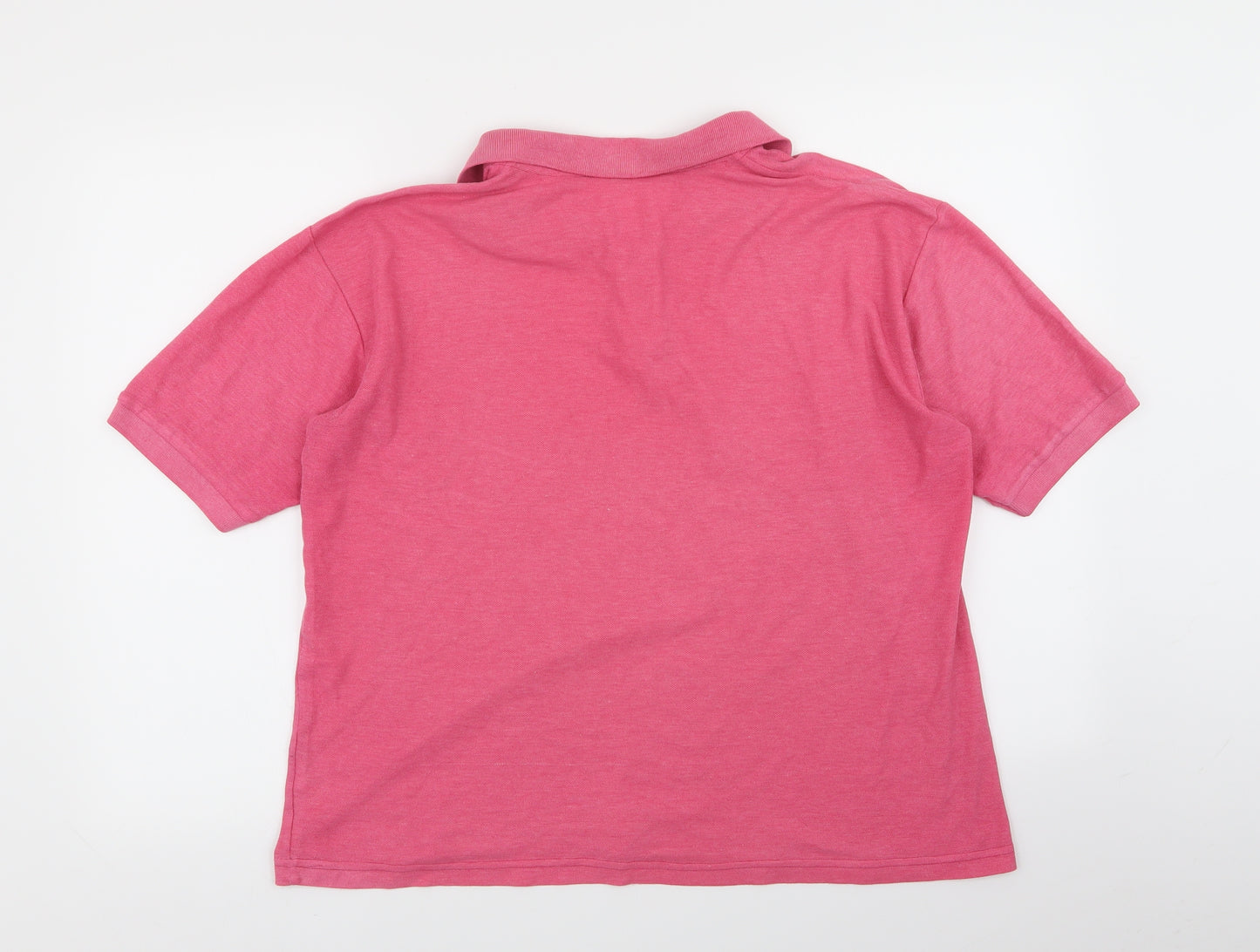glassigue Mens Pink    Polo Size M