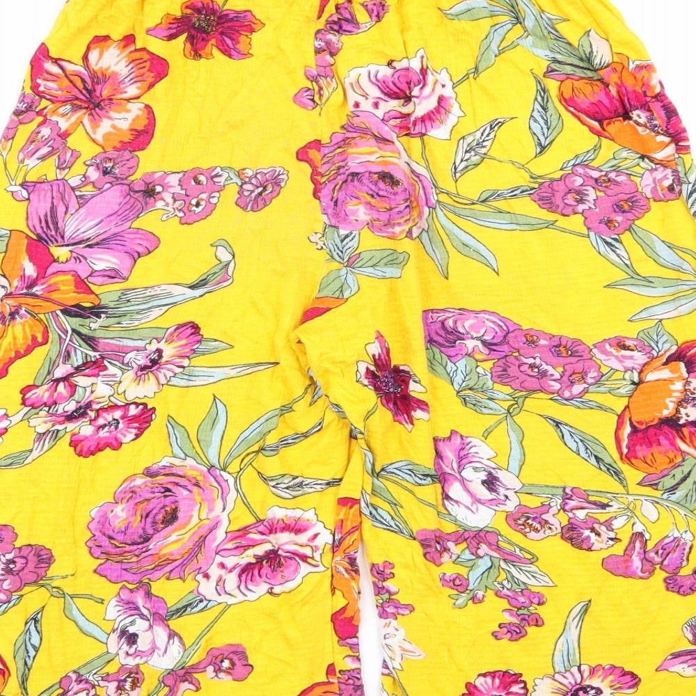 NEXT Girls Multicoloured Floral  Capri Trousers Size 7 Years