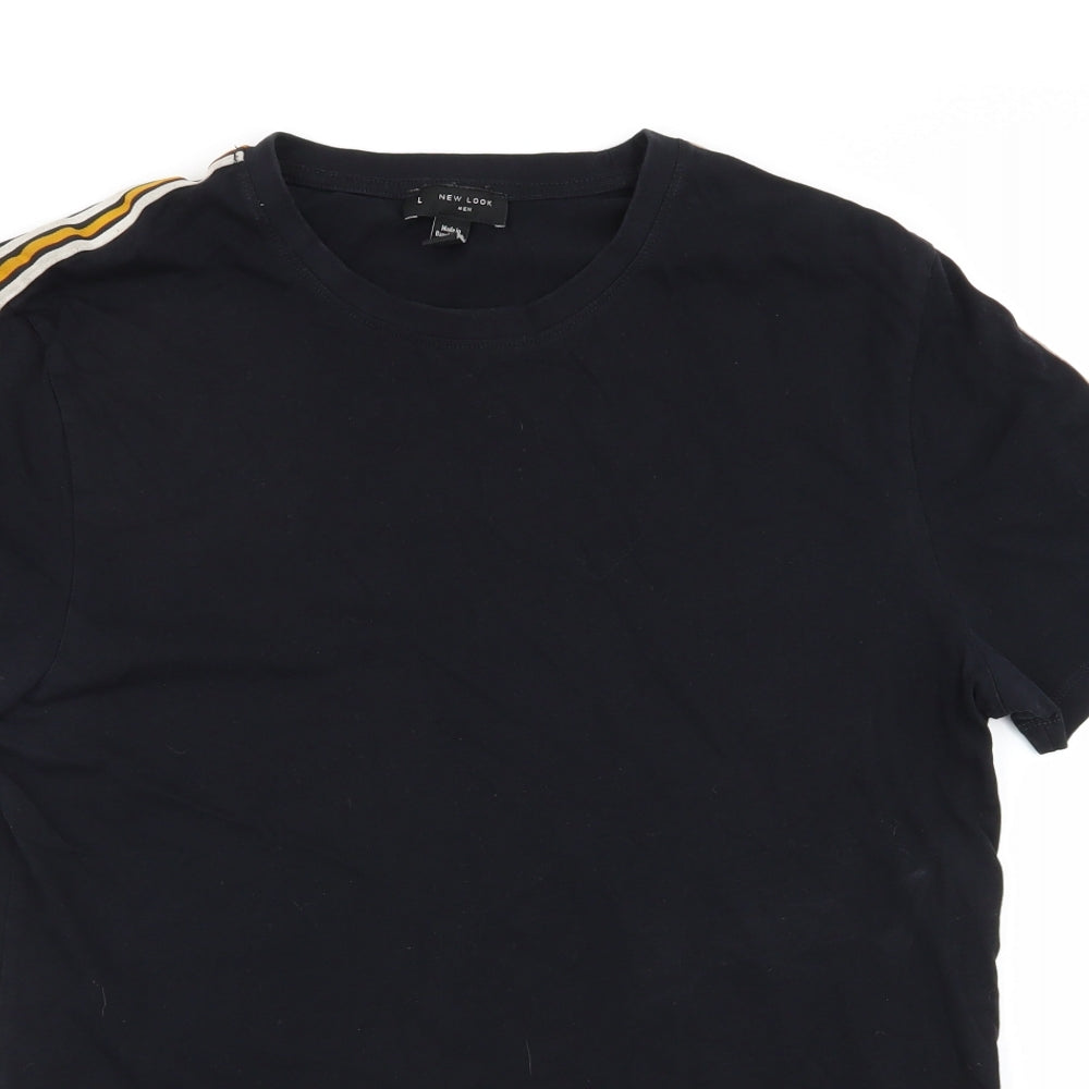 new look men Mens Black    T-Shirt Size L